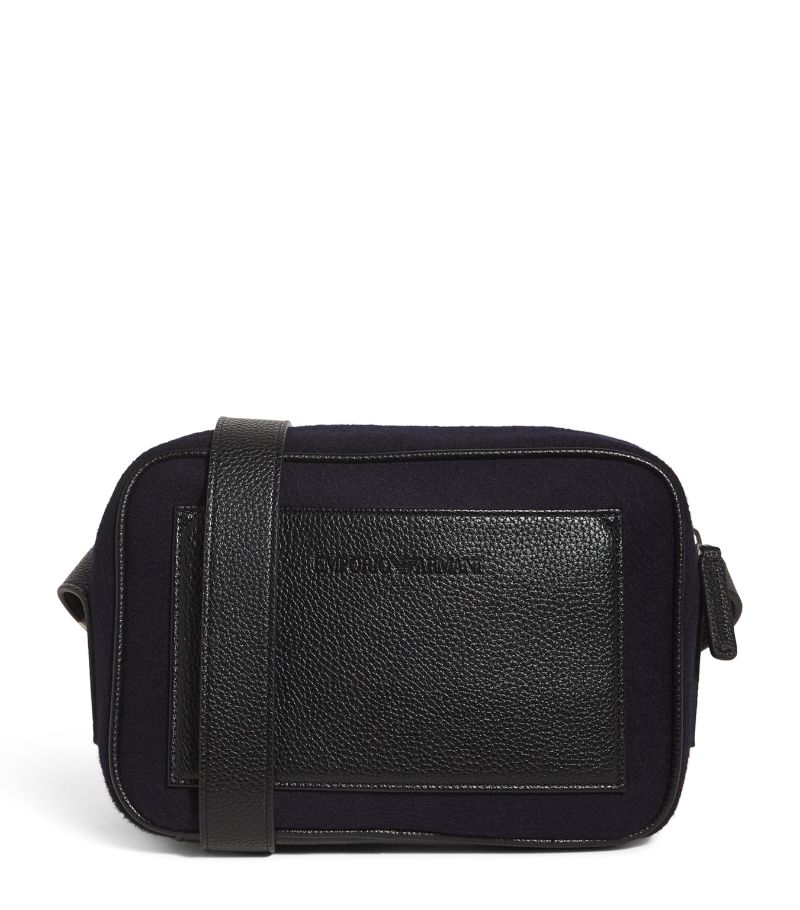 Emporio Armani Emporio Armani Wool Felt Cross-Body Bag