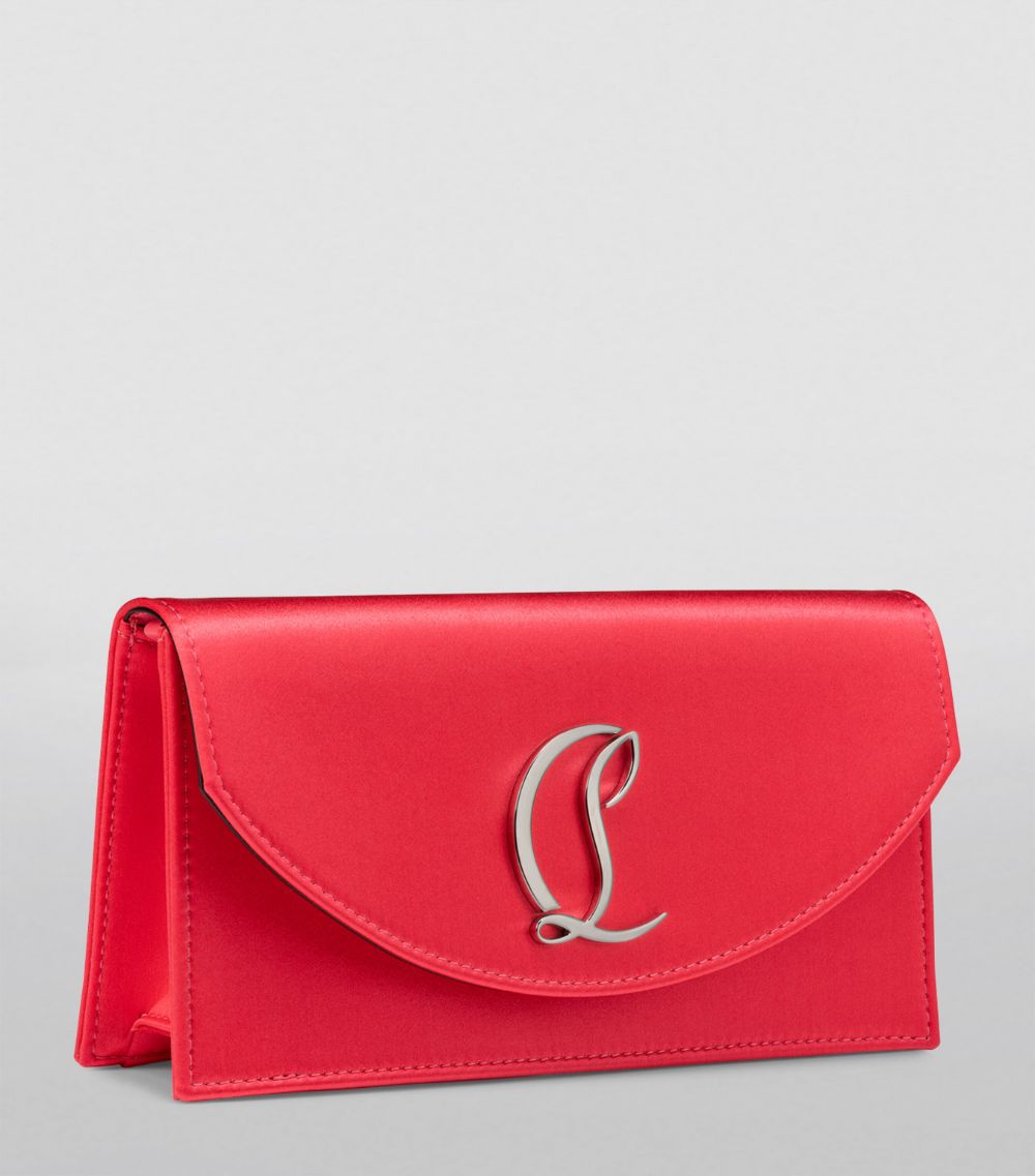 Christian Louboutin Christian Louboutin Loubi54 Satin Clutch Bag