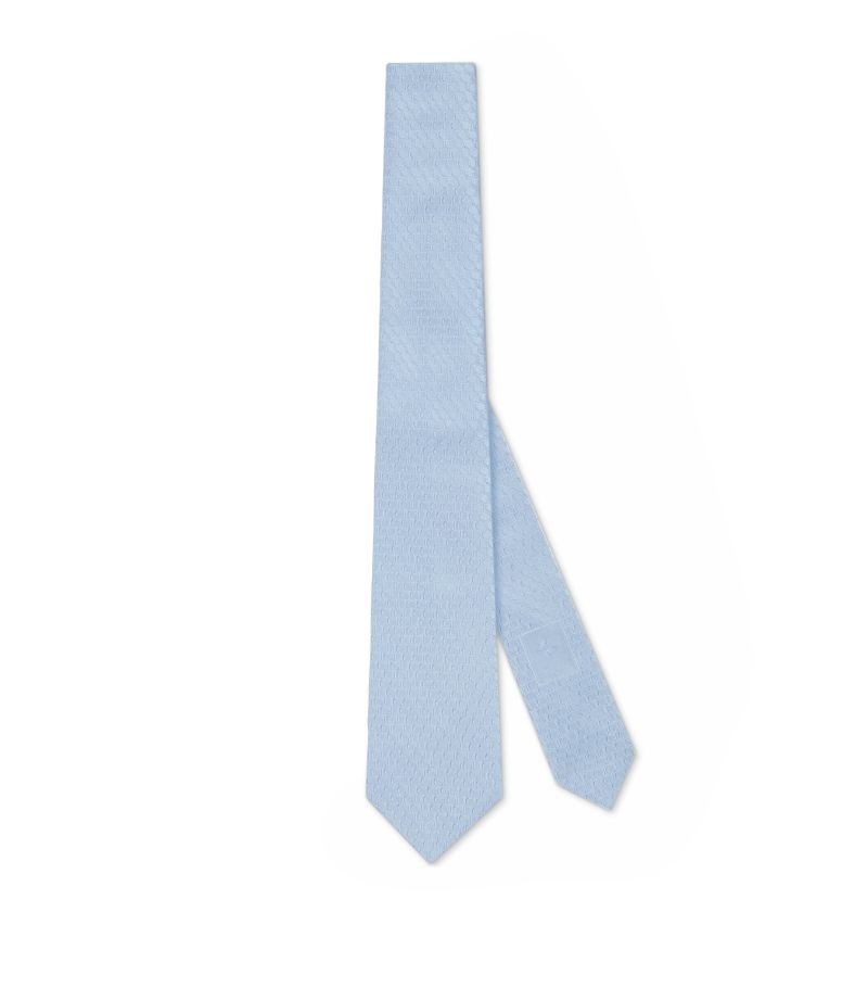 Gucci Gucci Silk Logo Jacquard Tie