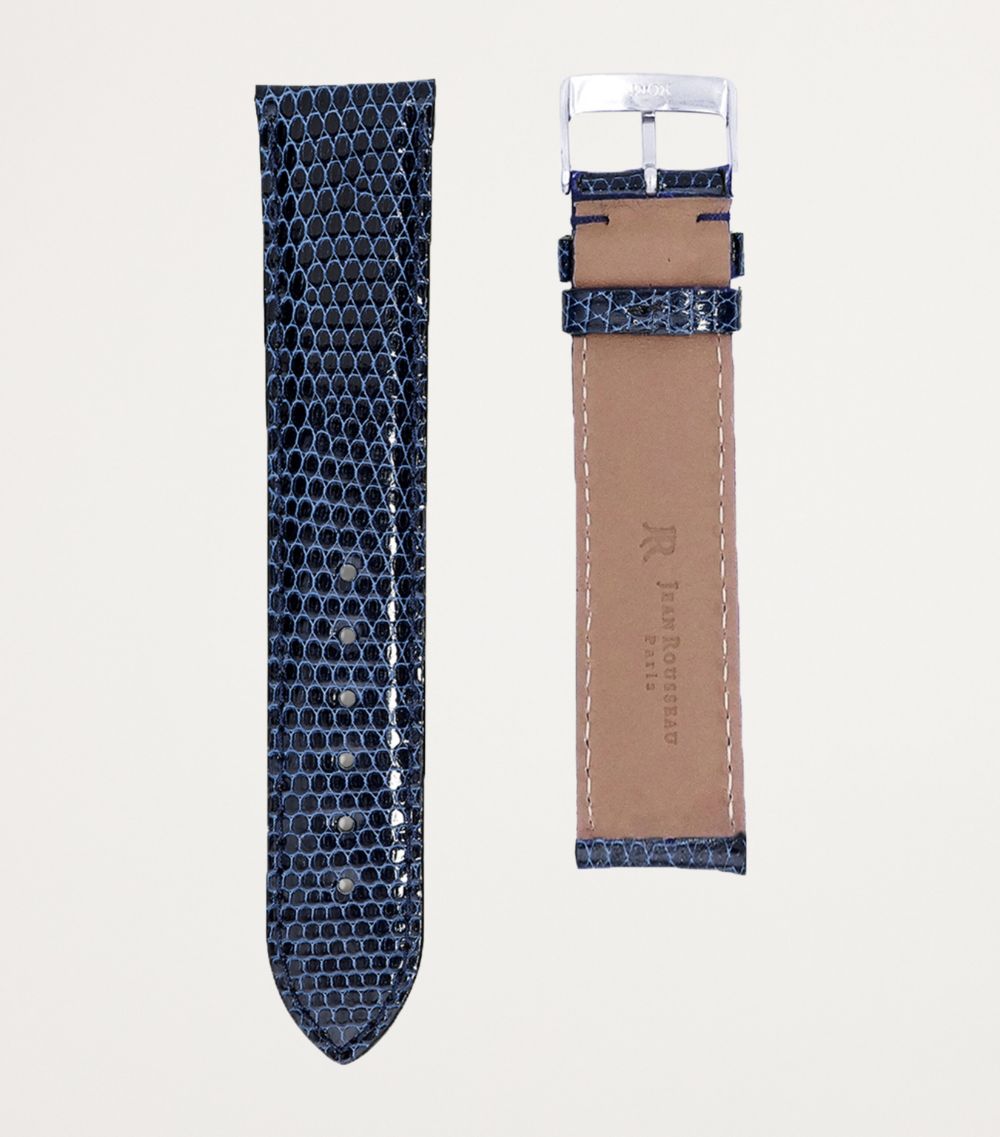 Jean Rousseau Jean Rousseau Classic 3.5 Leather Lizard-Pattern Watch Strap (19Mm)