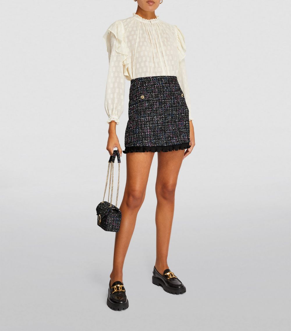  Sandro Tweed Mini Skirt