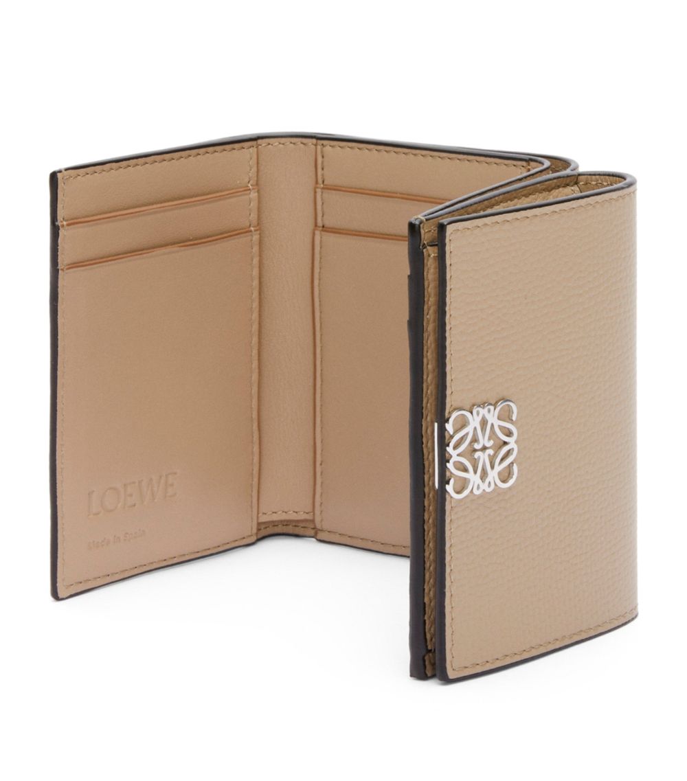 Loewe Loewe Leather Anagram Trifold Wallet