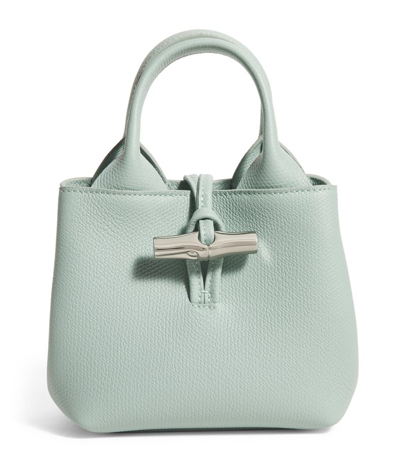  Longchamp Grained Leather Le Rouseau Tote Bag