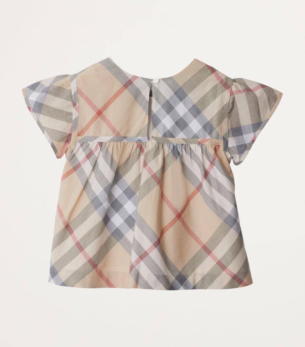 Burberry Burberry Kids Cotton Check Blouse