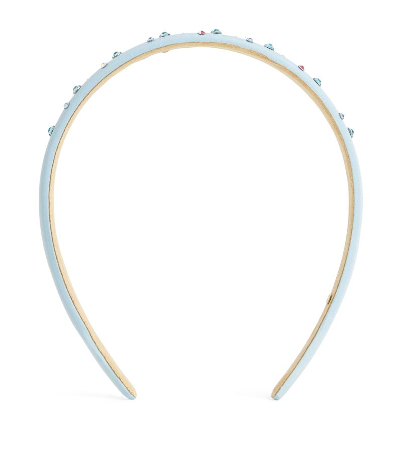 Bari Lynn Bari Lynn Satin Crystal-Embellished Headband