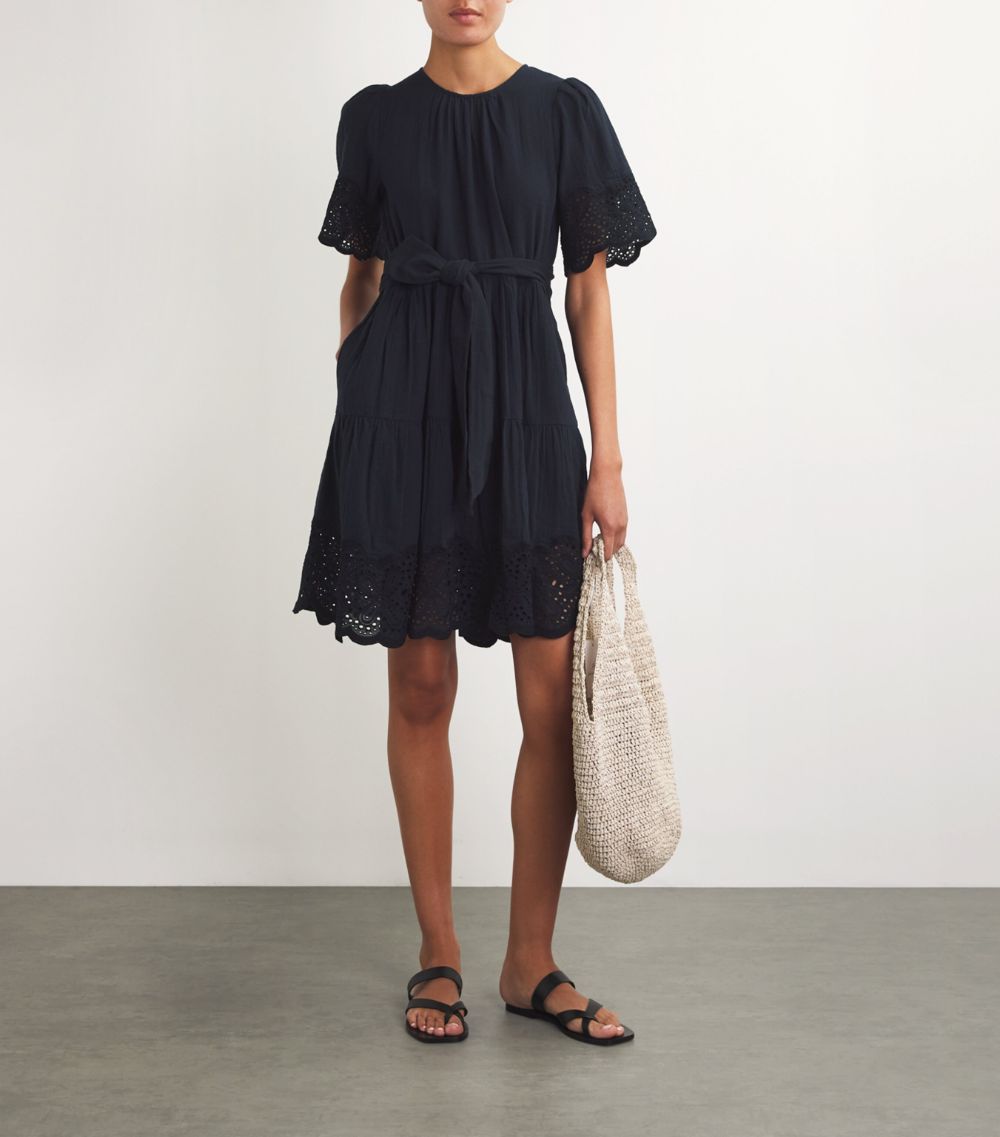 Me+Em Me+Em Cotton Belted Broderie Dress