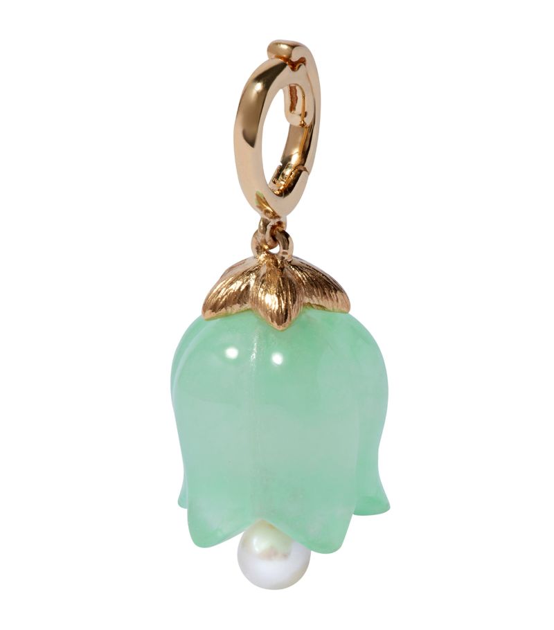 Annoushka Annoushka Yellow Gold And Jade Tulip Charm