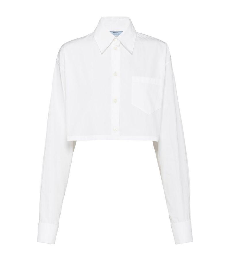 Prada Prada Poplin Cropped Shirt