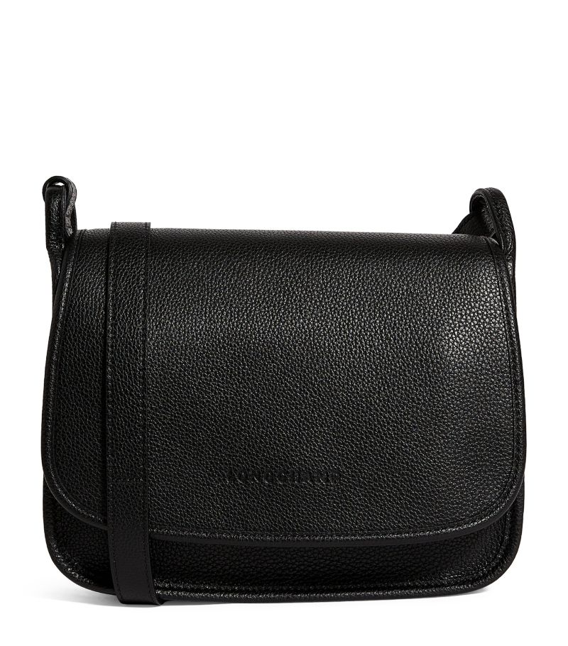  Longchamp Leather Le Foulonné Cross-Body Bag