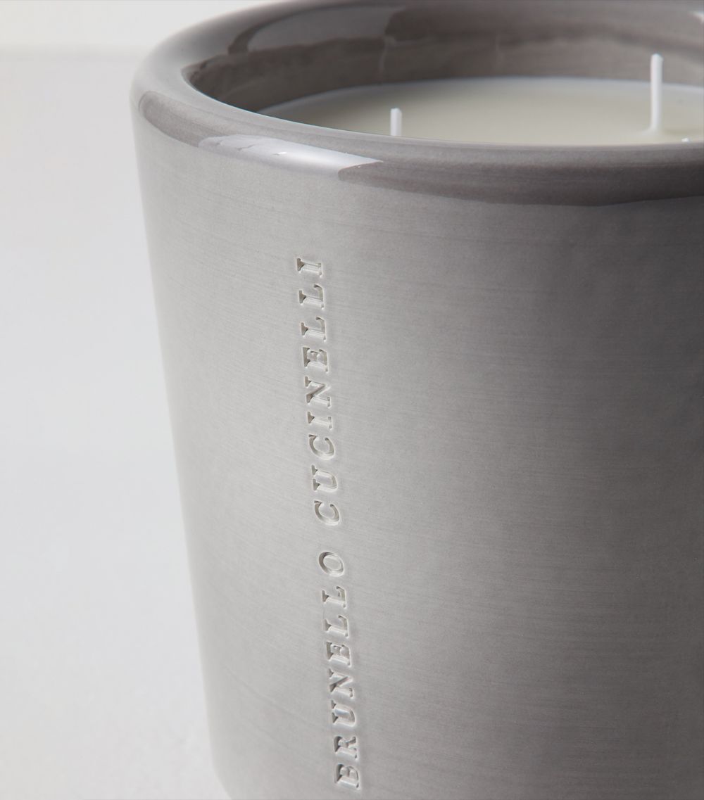 Brunello Cucinelli Brunello Cucinelli Maxi Ebony And Teak Candle