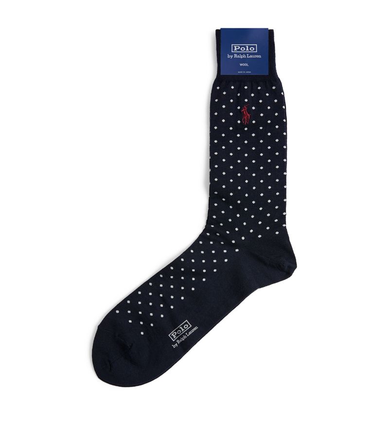 Polo Ralph Lauren Polo Ralph Lauren Wool-Blend Polka-Dot Socks