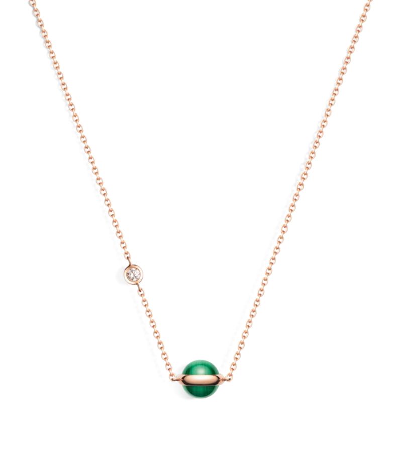 Piaget Piaget Rose Gold, Diamond And Malachite Possession Pendant Necklace