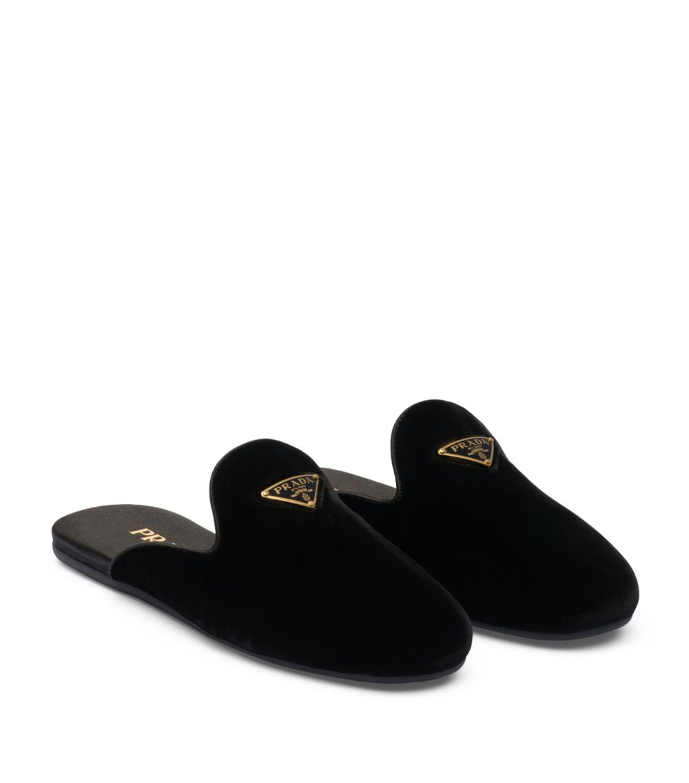 Prada Prada Velvet Mules