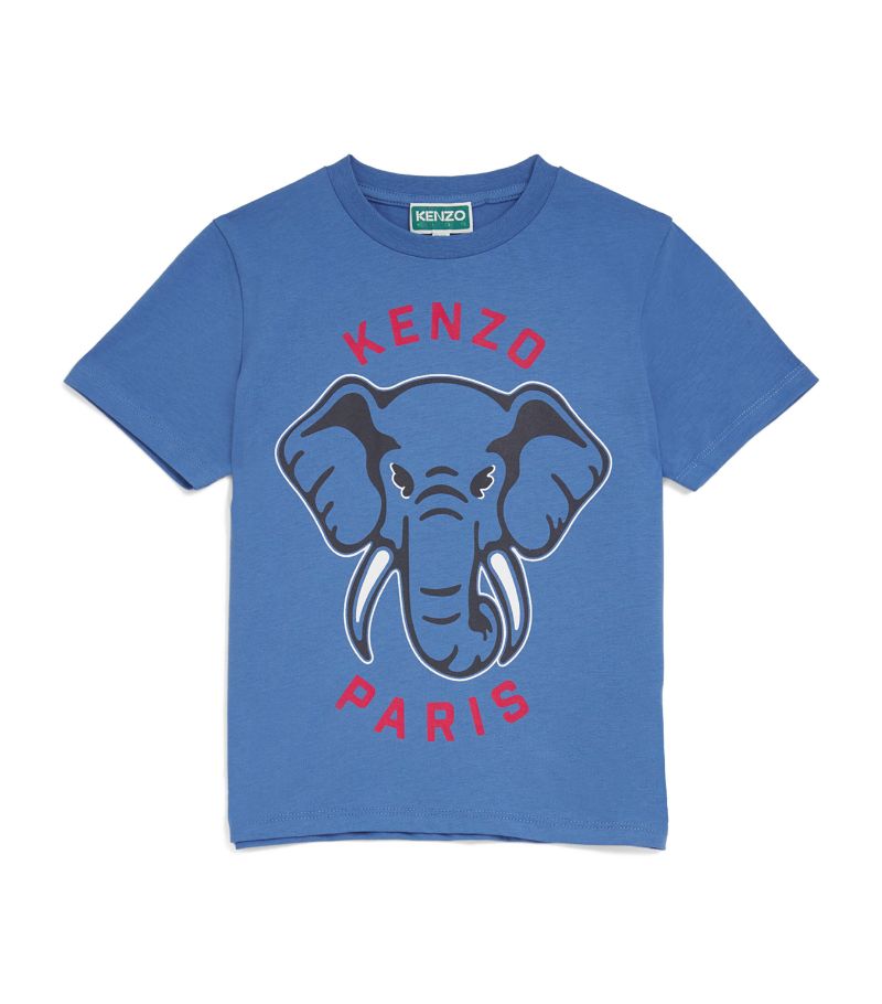 Kenzo Kids Kenzo Kids Logo Elephant T-Shirt (2-14 Years)