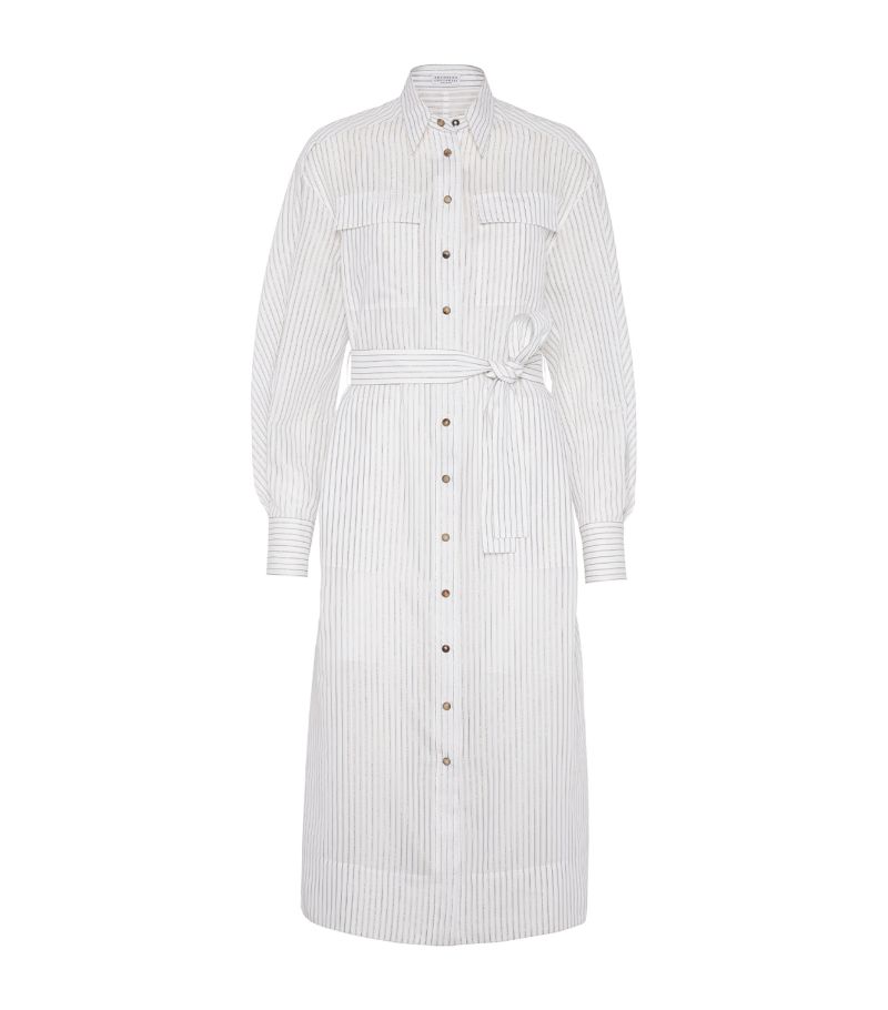 Brunello Cucinelli Brunello Cucinelli Striped Shirt Dress