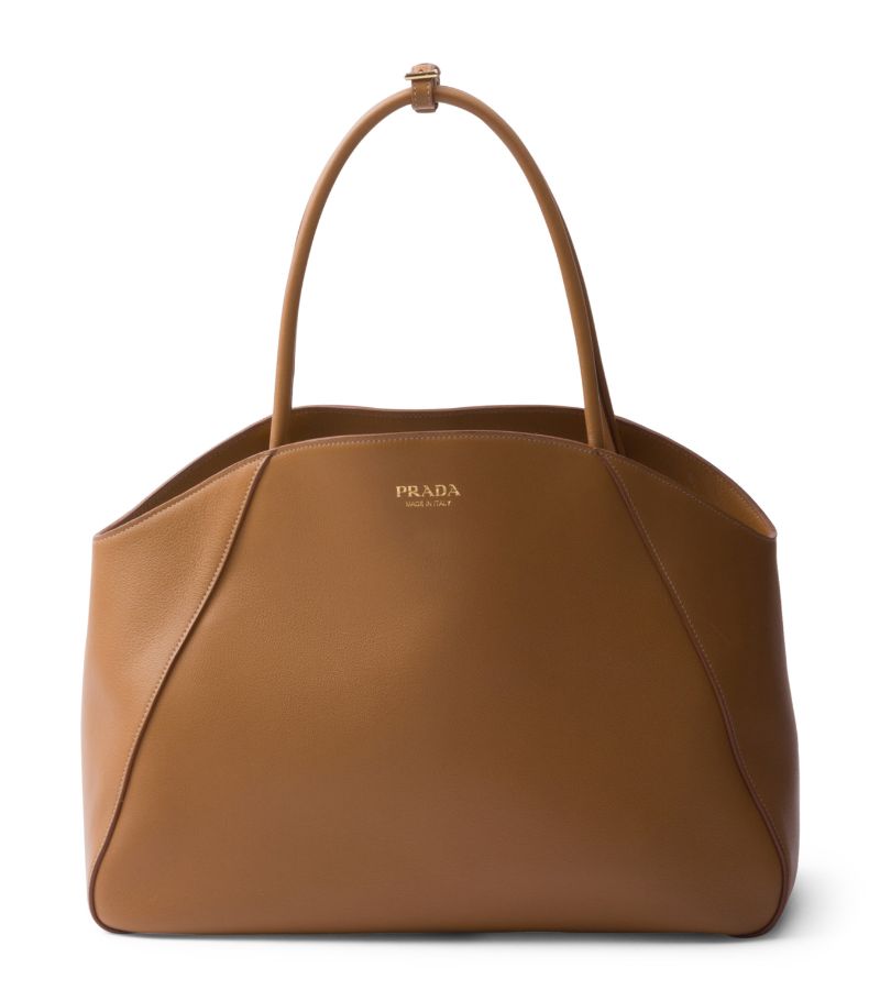 Prada Prada Large Leather Tote Bag