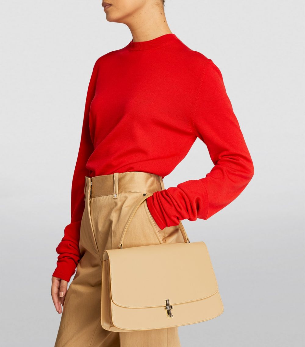 The Row The Row Medium Leather Sofia Top-Handle Bag