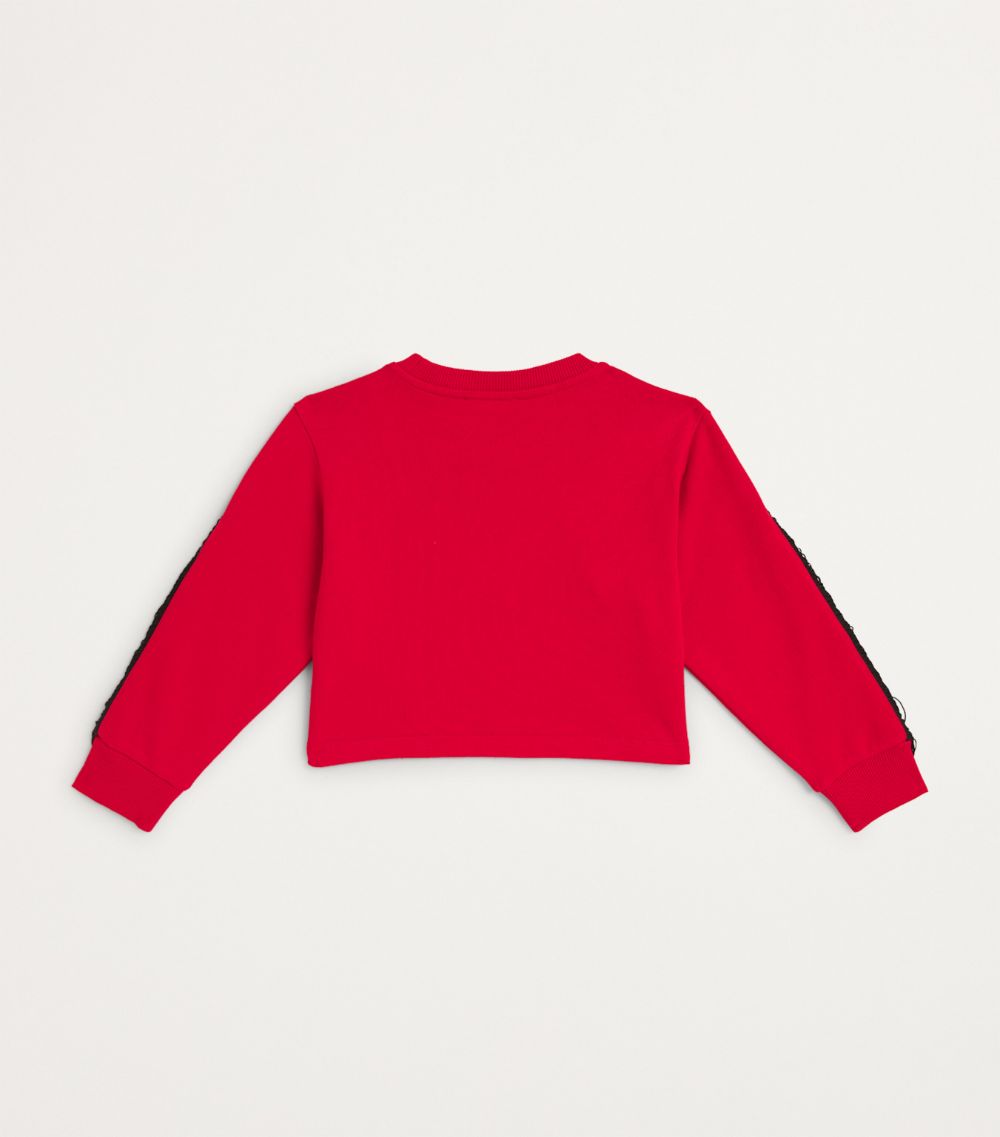 Balmain Balmain Kids Cropped Fringed Sweatshirt (4-14 Years)