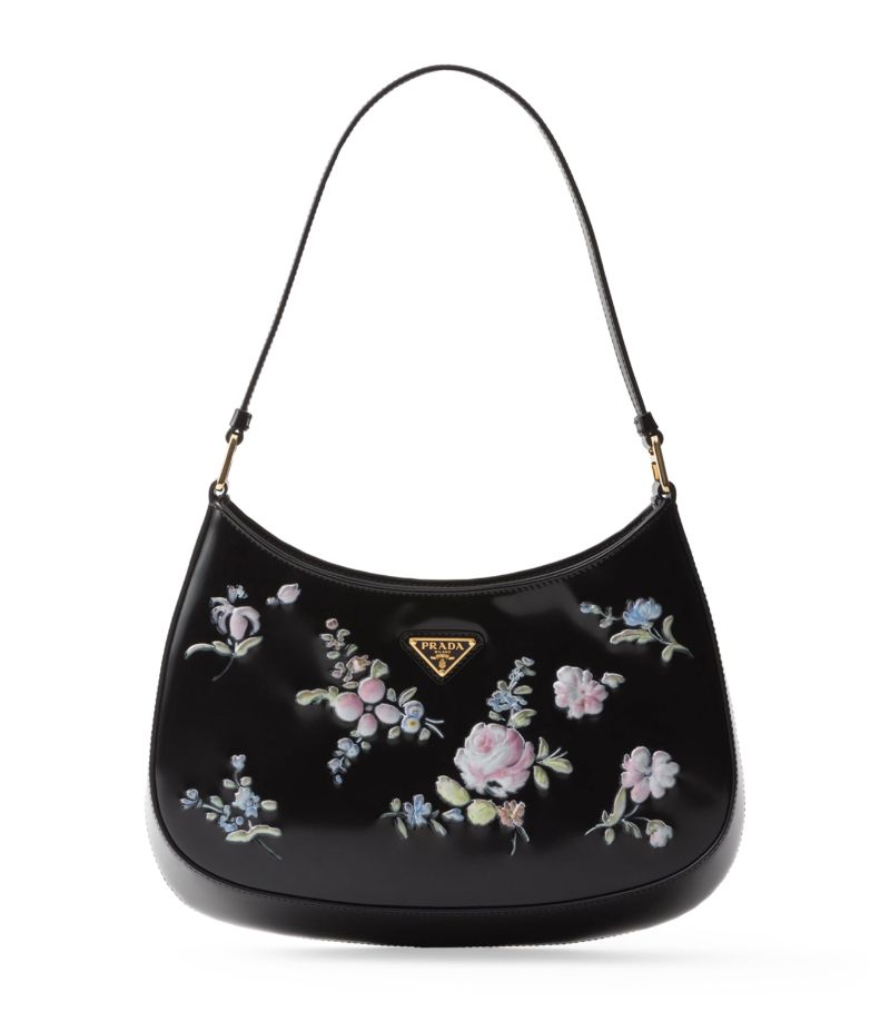 Prada Prada Leather Printed Cleo Shoulder Bag