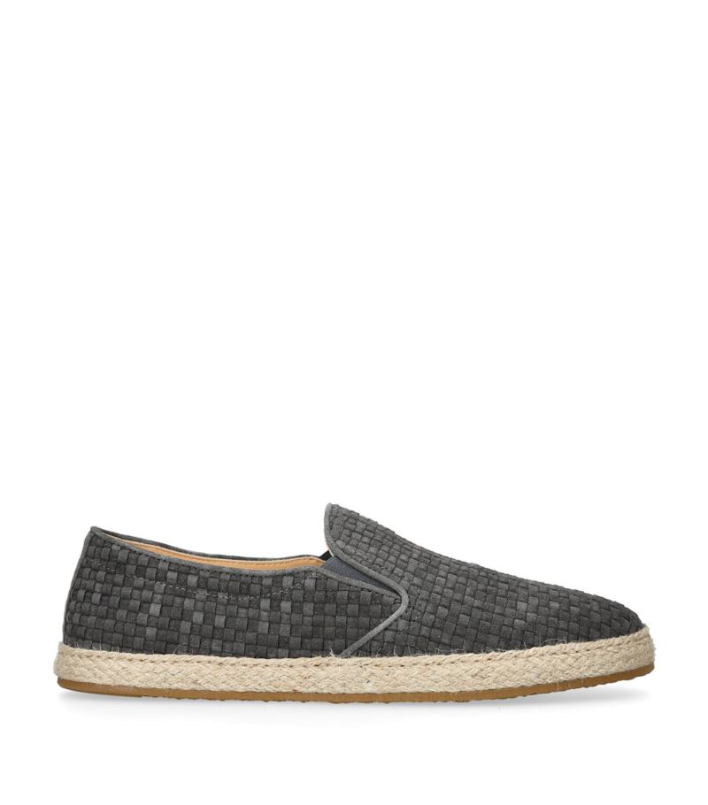 Brunello Cucinelli Brunello Cucinelli Suede Woven Espadrilles