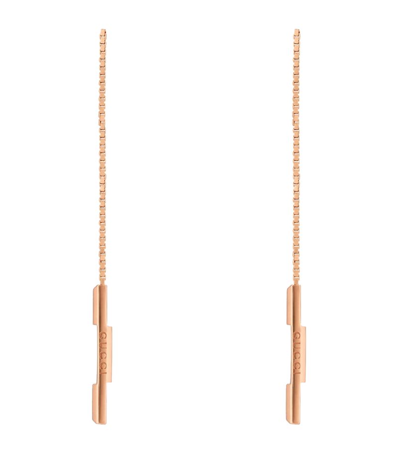 Gucci Gucci Rose Gold Link To Love Earrings