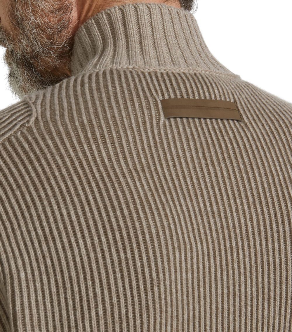 zegna Zegna Oasi Cashmere Zipped Cardigan