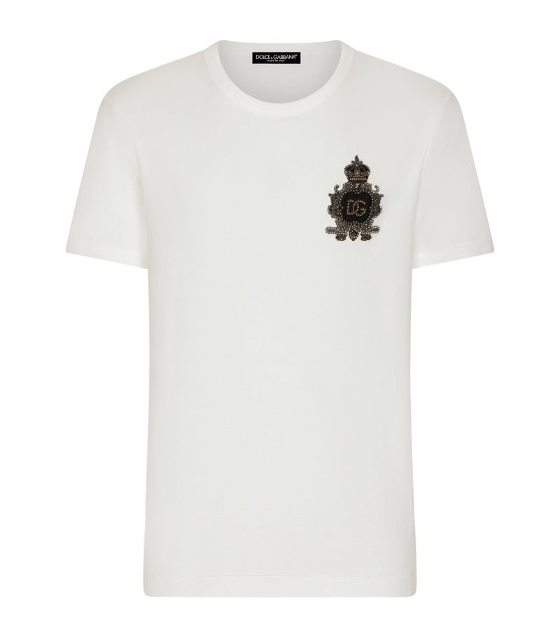 Dolce & Gabbana Dolce & Gabbana Embellished Logo T-Shirt