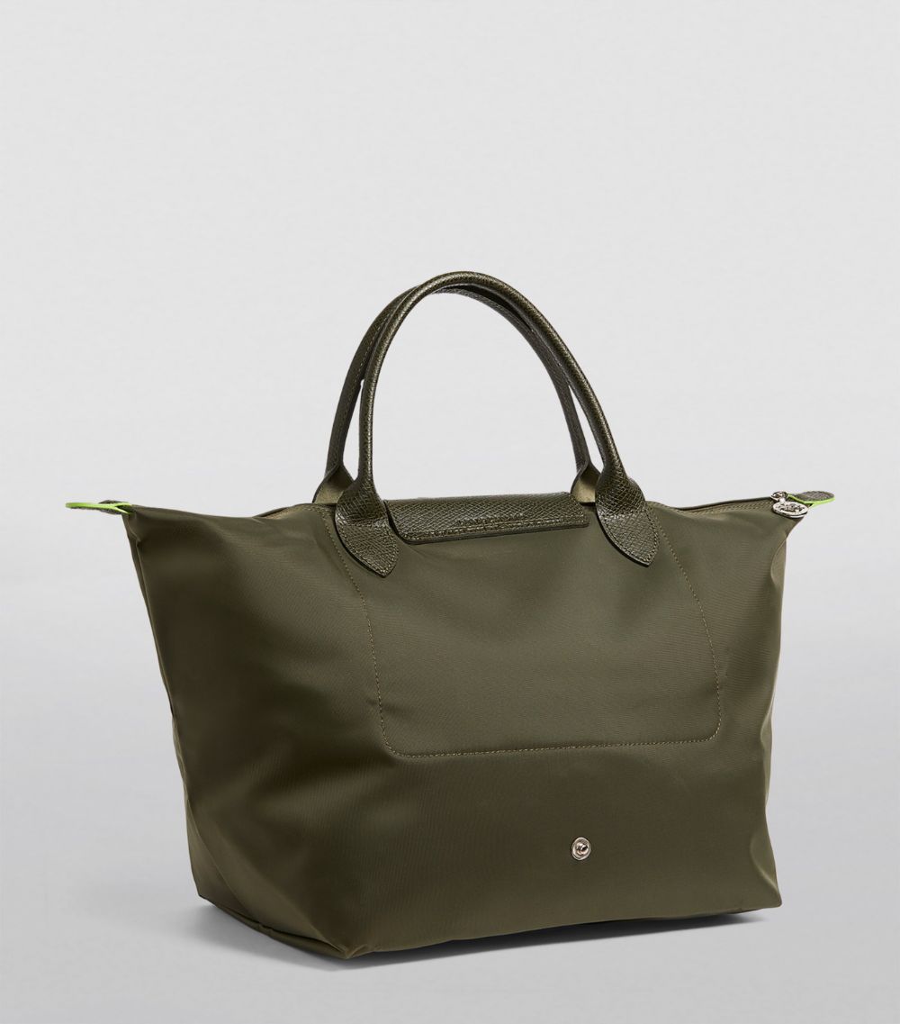  Longchamp Medium Le Pliage Green Tote Bag