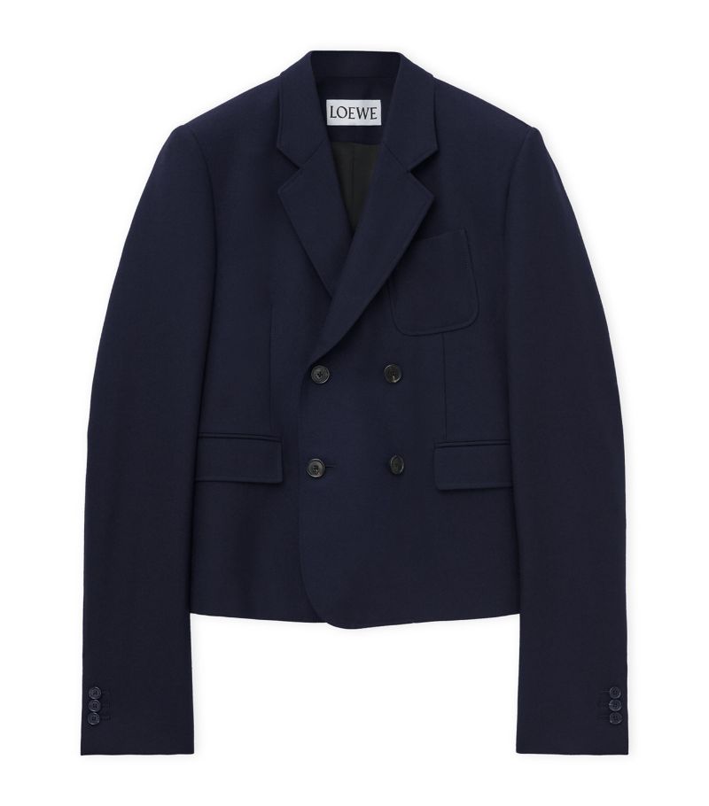 Loewe Loewe Cropped Double-Breasted Blazer