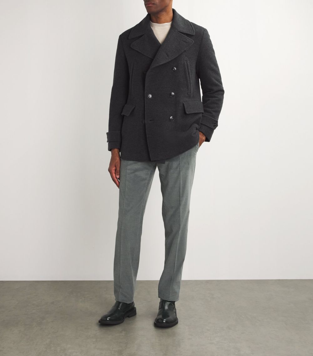 Canali Canali Wool-Cashmere Pea Coat