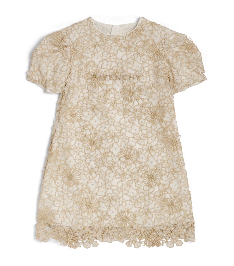 Givenchy Givenchy Kids Lace Logo Dress (4-12 Years)