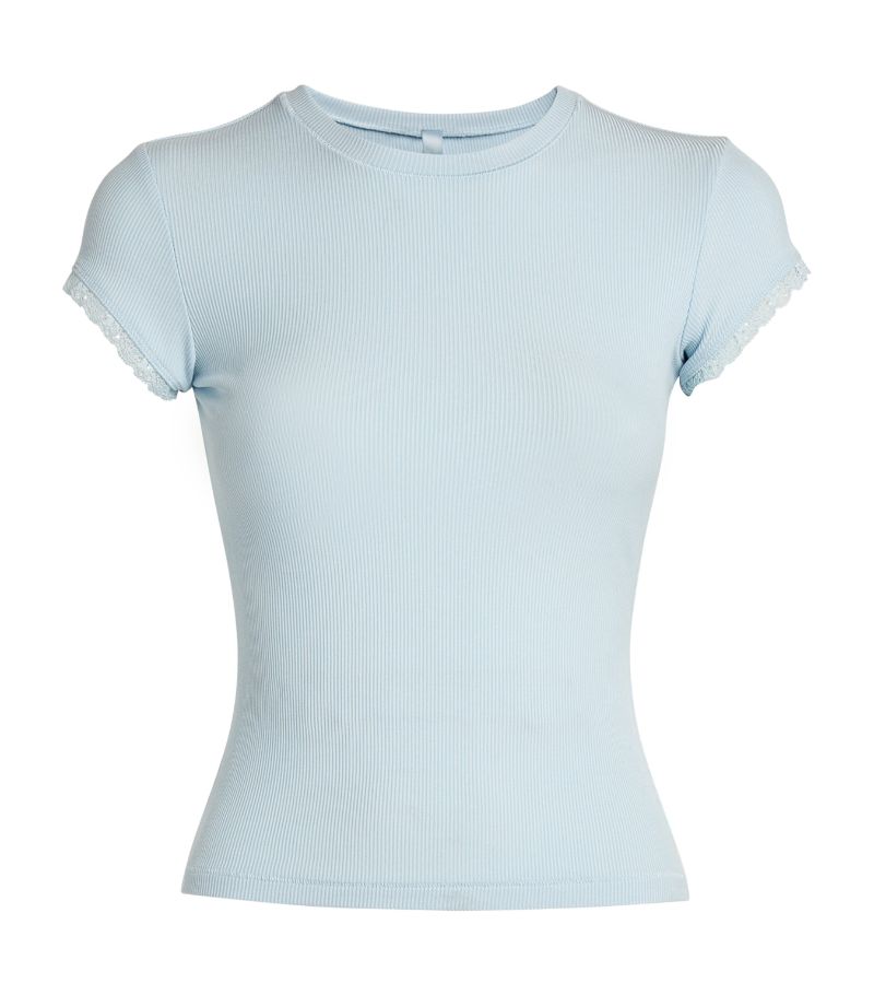 Skims Skims Soft Lounge Lace-Trim T-Shirt
