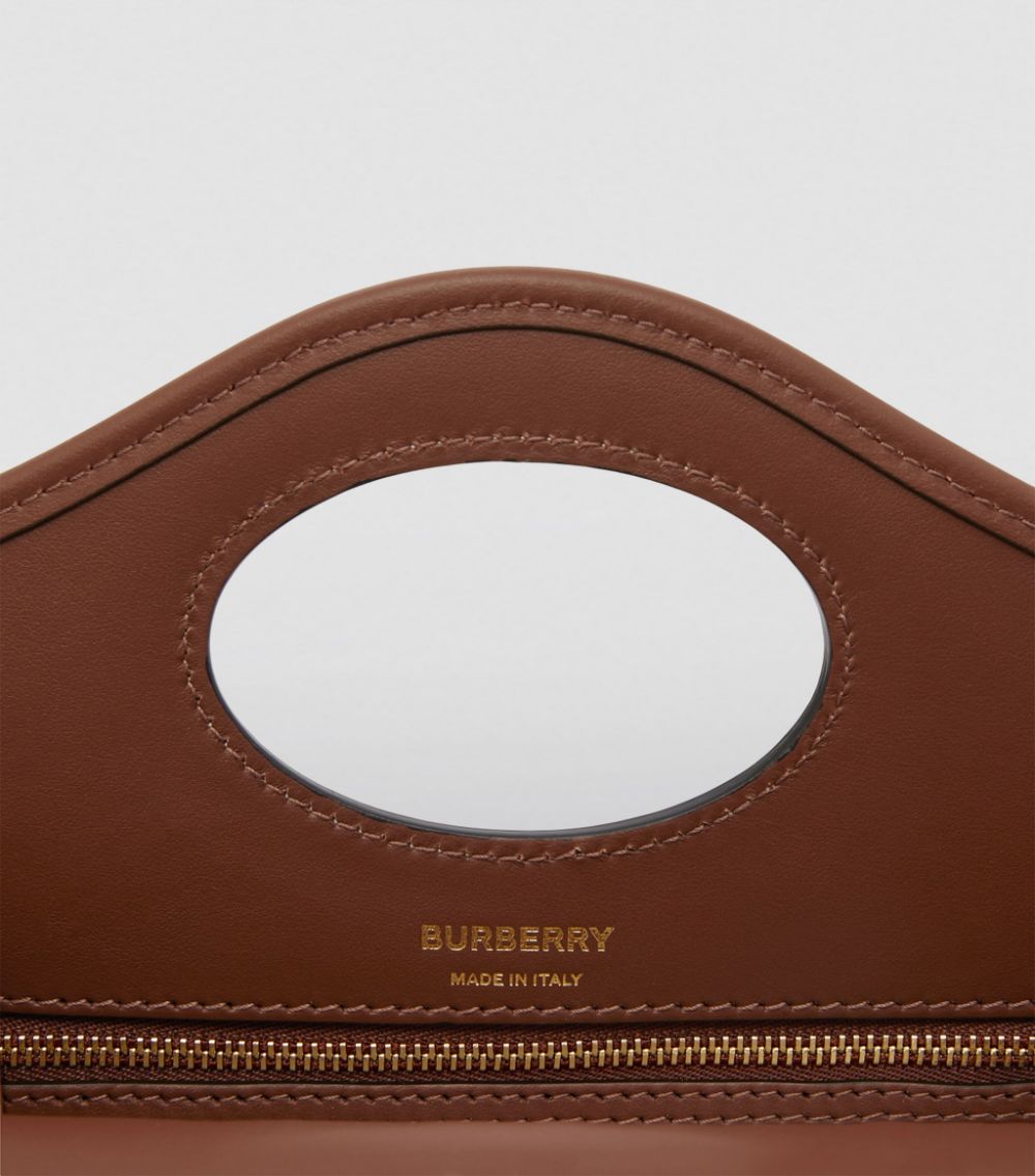 Burberry Burberry Mini Exaggerated Check Pocket Top-Handle Bag