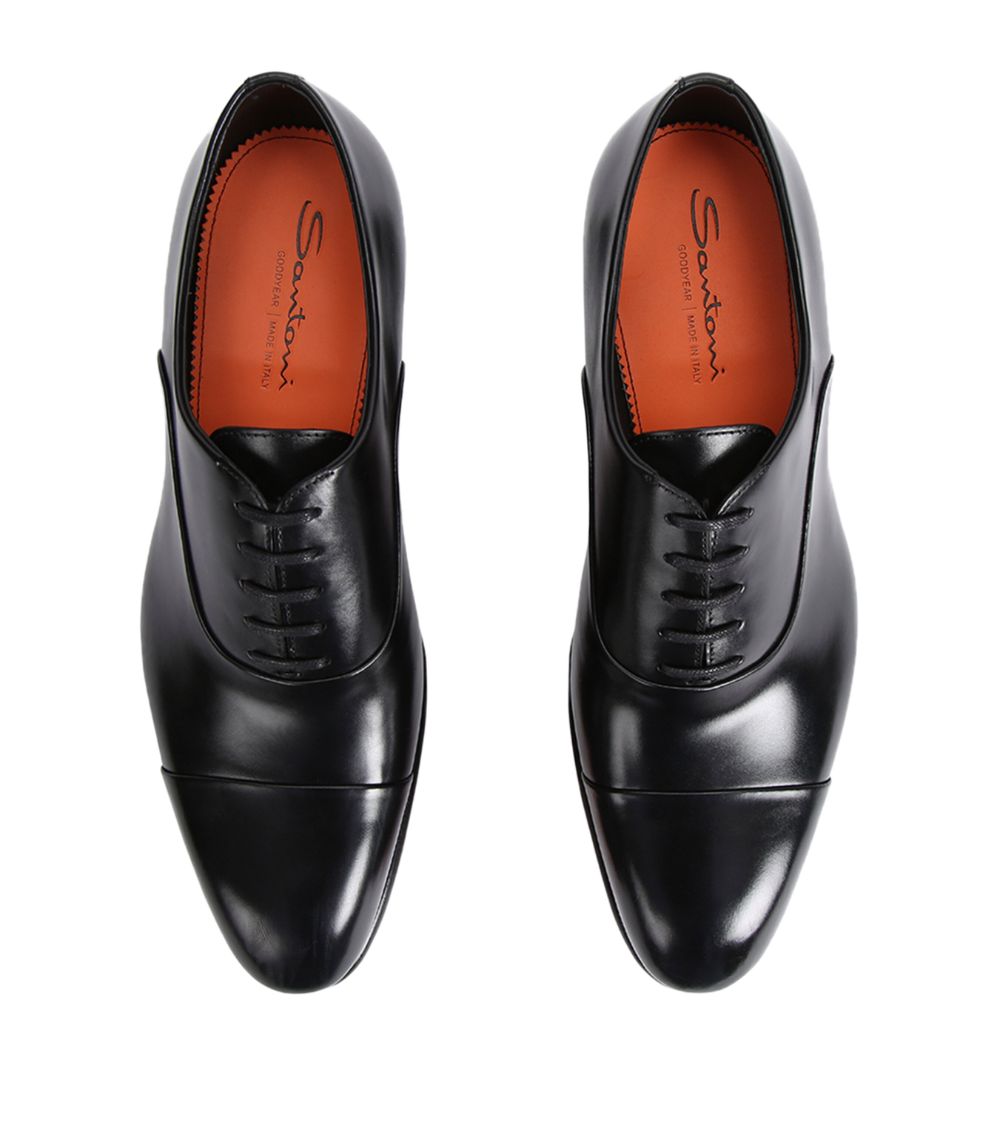 Santoni Santoni Leather Carter Oxford Shoes