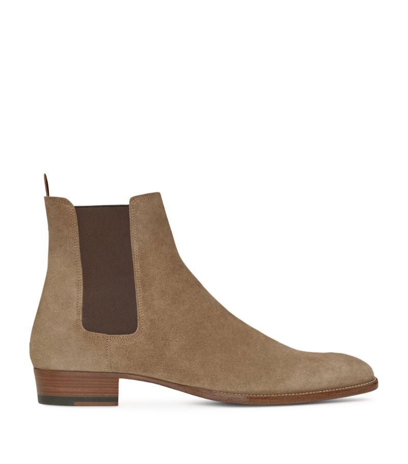 Saint Laurent Saint Laurent Suede Wyatt Chelsea Boots