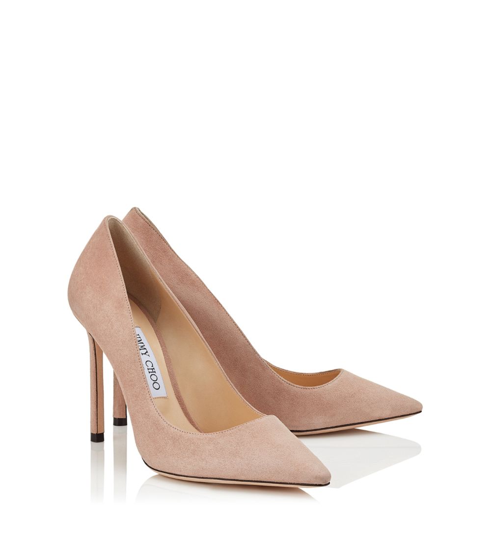 Jimmy Choo Jimmy Choo Romy 100 Suede Pumps