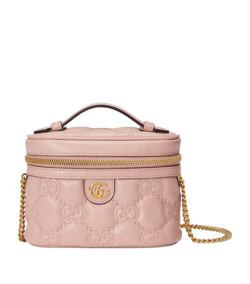 Gucci Gucci Mini Leather GG Matelassé Top-Handle Bag