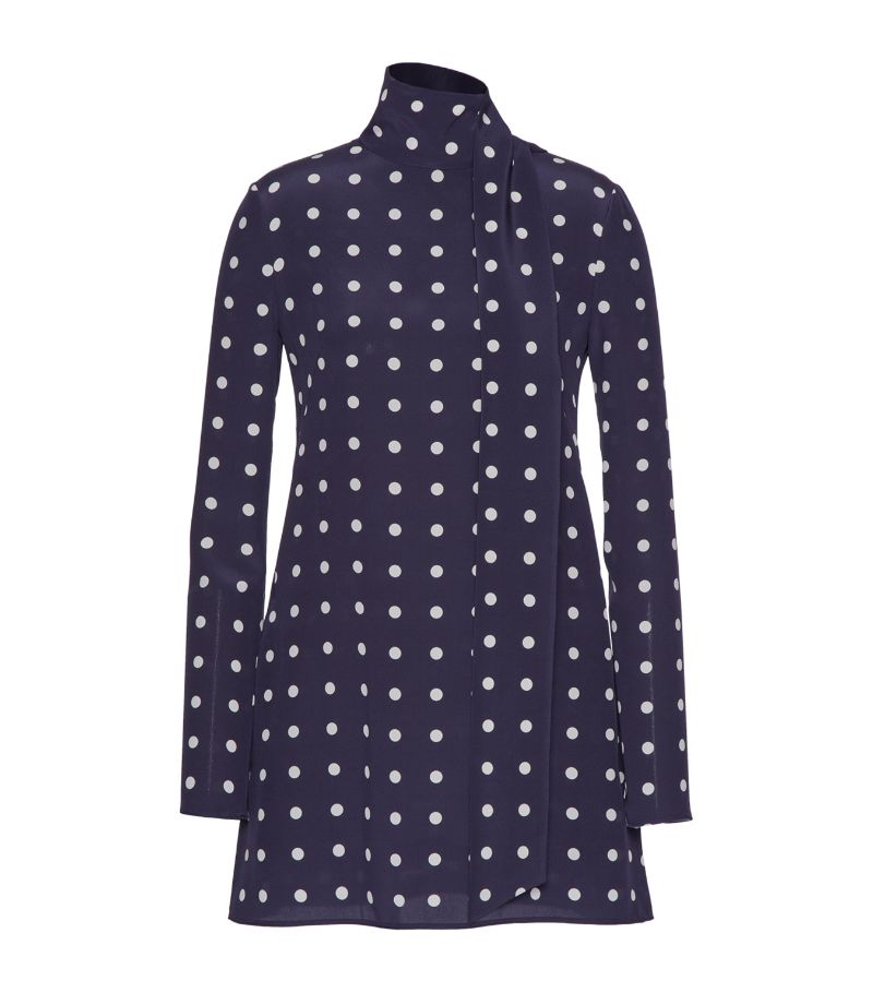 VALENTINO GARAVANI Valentino Garavani Silk Polka Dot Mini Dress