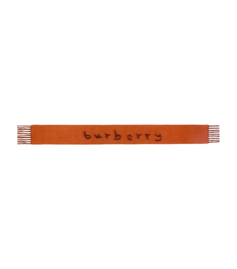 Burberry Burberry Alpaca-Blend Jacquard Logo Scarf