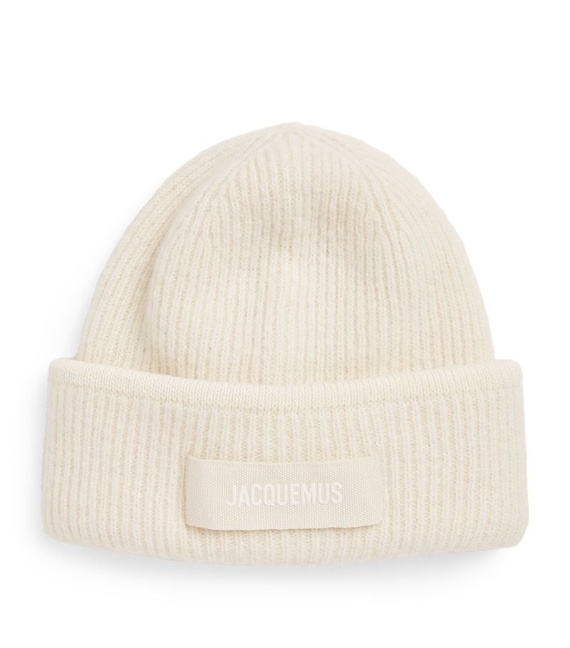 Jacquemus Jacquemus Ribbed Logo Beanie