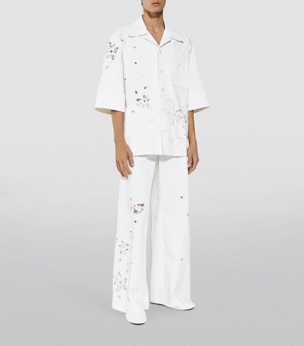 Dolce & Gabbana Dolce & Gabbana Floral-Embroidered Shirt