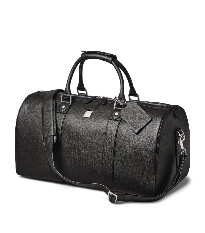  Aspinal Of London Leather Boston Holdall