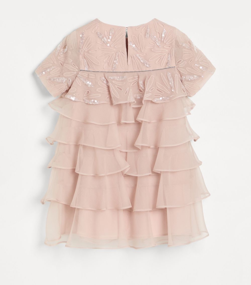 Brunello Cucinelli Kids Brunello Cucinelli Kids Silk Embellished Dress