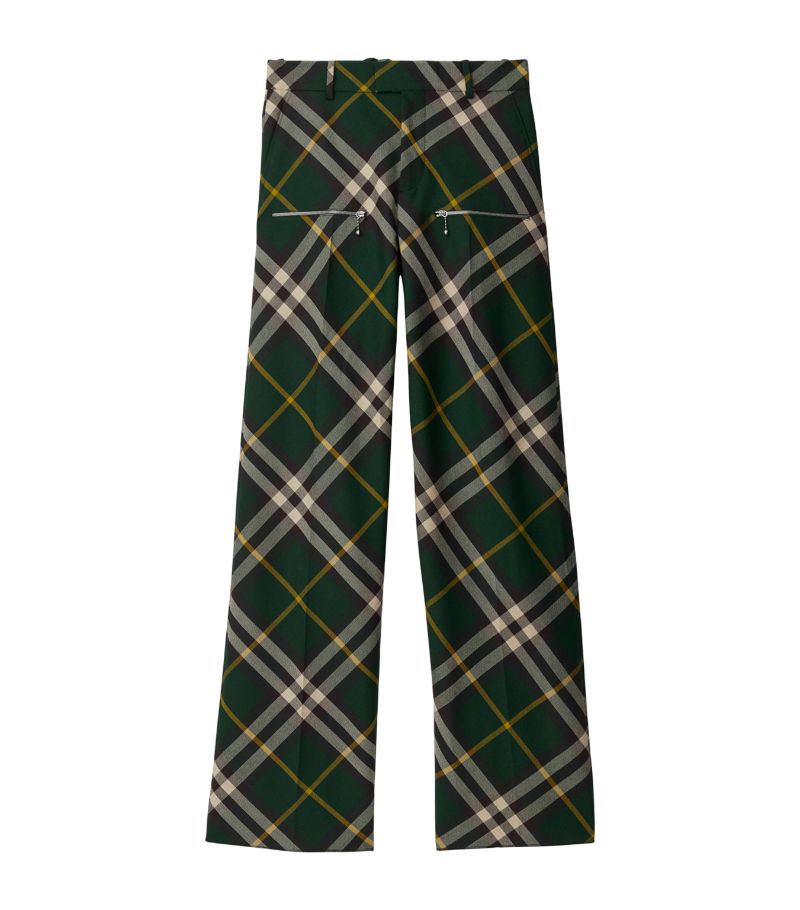 Burberry Burberry Wool Check Trousers