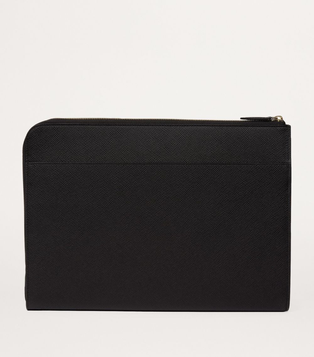 Smythson Smythson Small Panama Leather Laptop Case