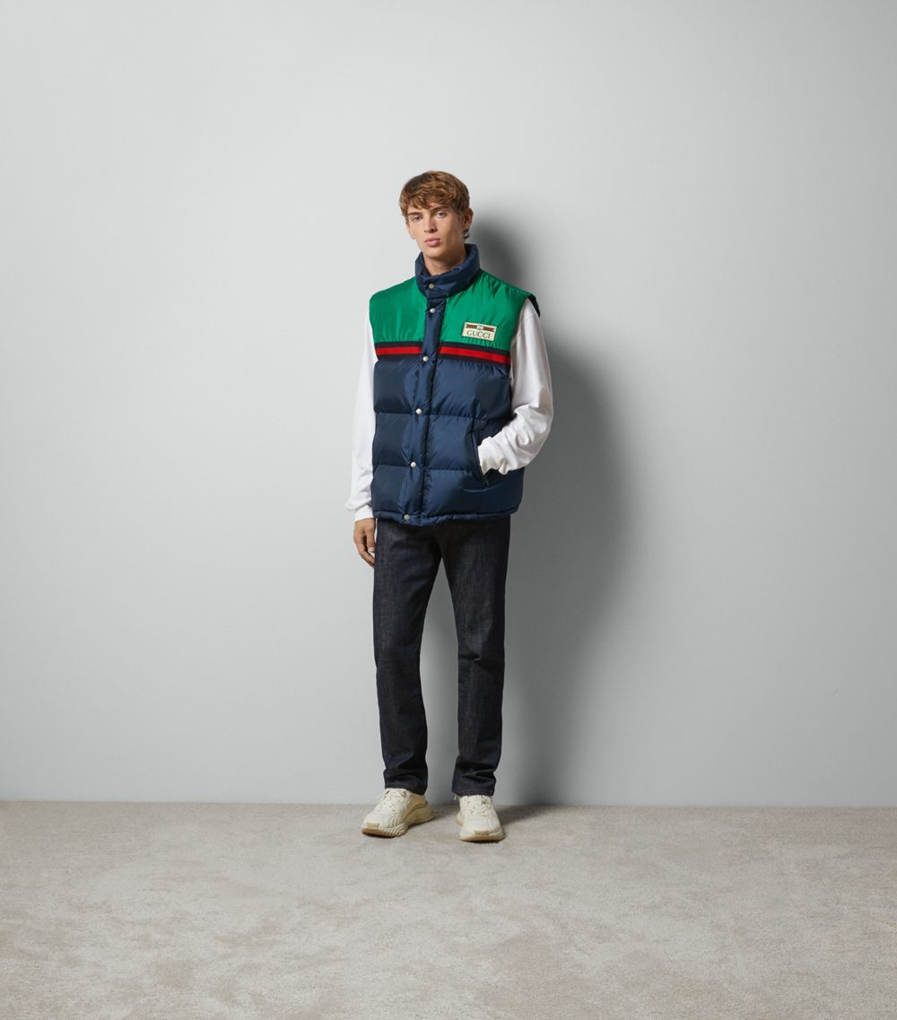 Gucci Gucci Down-Filled Web Stripe Gilet