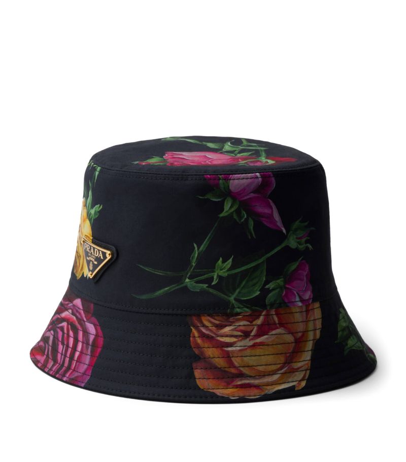 Prada Prada Reversible Floral Bucket Hat