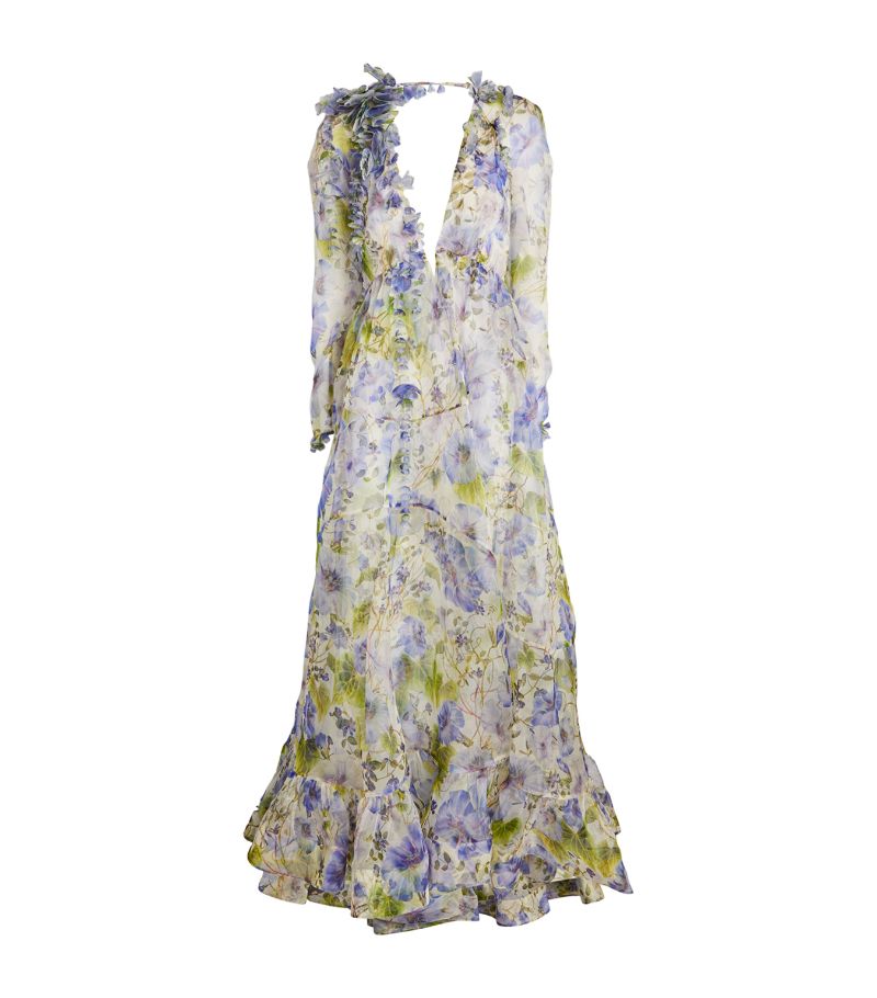 Zimmermann Zimmermann Silk Natura 3D Floral Dress