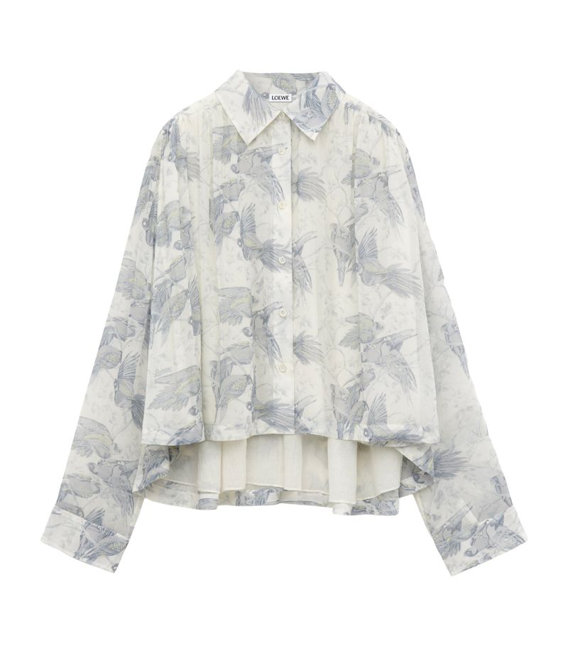 Loewe Loewe X Paula'S Ibiza Bird Print Trapeze Shirt