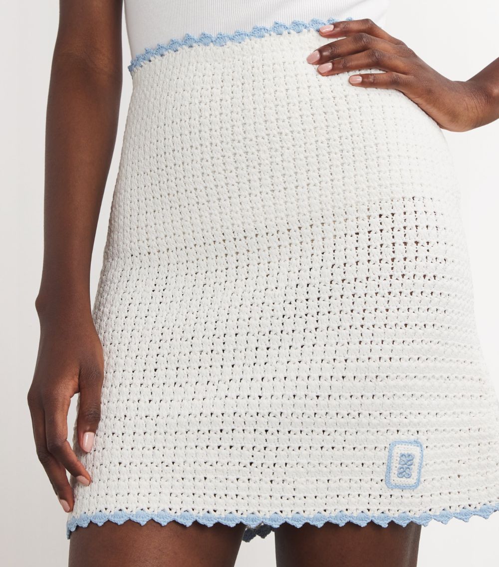  Sandro Crochet Vic Mini Skirt